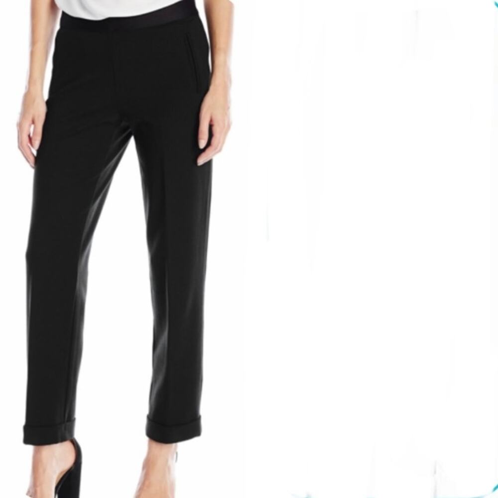 Bailey 44 cuffed Ponte pants,  Corporate Crop pull on stretch Ponte knit size xs